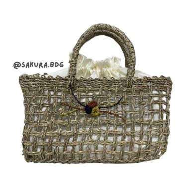 TP7 - Tas anyaman bali handbag tote bag wanita etnik handmade anyaman