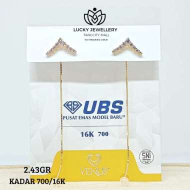 ANTING GANTUNG EMAS KUNING KADAR 700/16K 2.41 GR