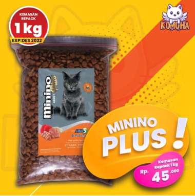 [NO BRAND] Minino Plus Repack 1kg - Makanan Kucing