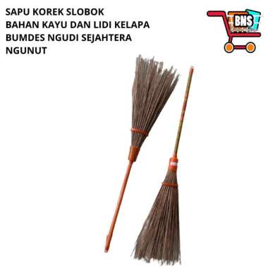 SAPU KOREK SLOBOK SAPU KOREK GAGANG PANJANG SAPU TAMAN SAPU KOREK LIDI KELAPA BIASA