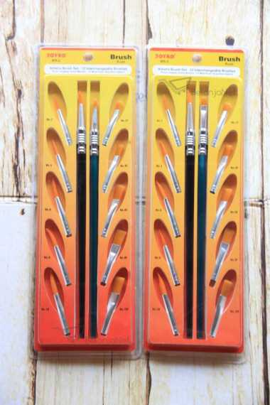 Brush | Kuas Cat Air | Cat Minyak | Lukis | Acrylic Joyko BR-2