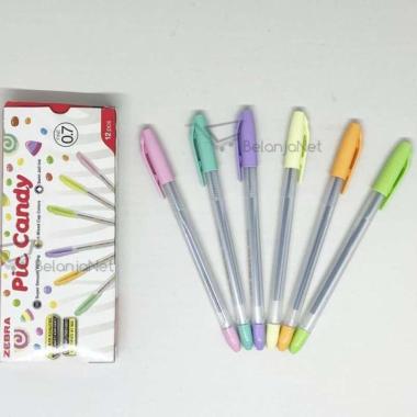 Pulpen Zebra PIC Candy Fine 0.7mm [1 LUSIN]