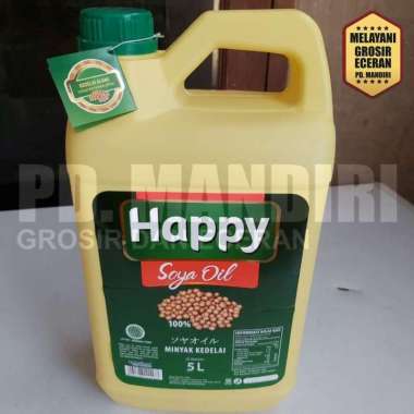 HAPPY SOYA OIL 5 L / MINYAK KEDELAI