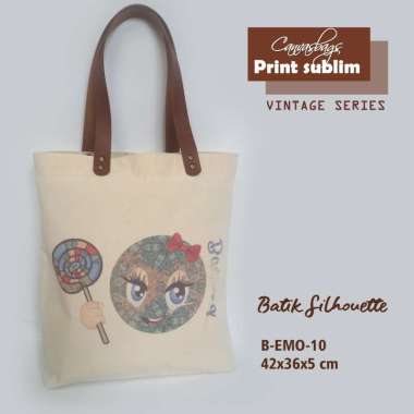 Dewani Totebag B-EMO 10 Tas Kanvas Wanita Seri Bandung Emo