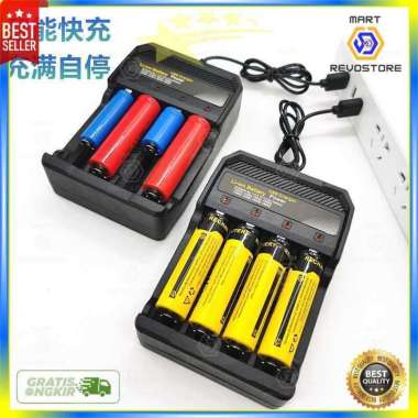 Charger Baterai Cas 4 Slot Usb Lithium Battery 18650