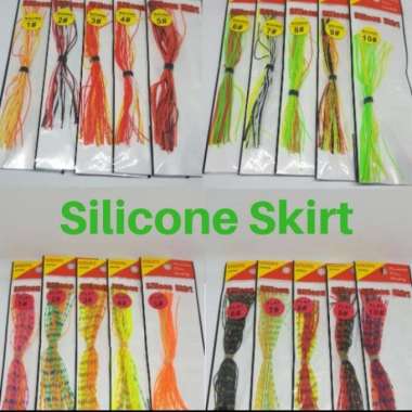 umpan pancing Ekor Kodok silicon skirt utecate