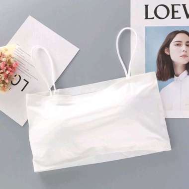 Tank Top Bra Polos Busa Kaos Dalaman Sport Cantik Korean Crop Top Kemben Putih
