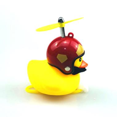 e accessory small helmet duck bicycle light rotating dragonfly bike lights helmet bamboo iron man
