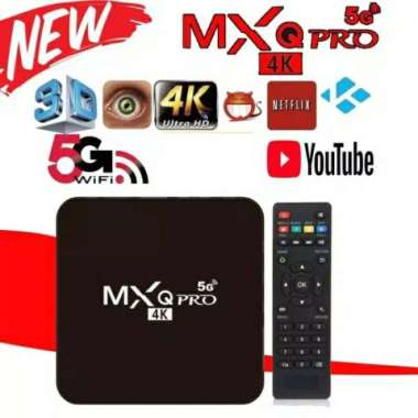 Android TV BOX MXQ-Pro 5G 2GB +16GB 4K Smart TV Box Media All Channel TERBAIK Multicolor