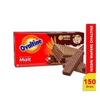 Promo Harga Nissin Wafer Ovaltine Chocolate Malt 150 gr - Blibli