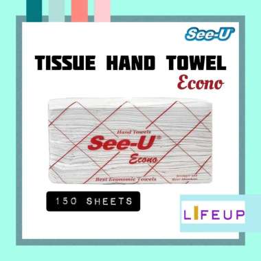 Tissue HAND TOWEL SEE-U / TISU SEE U ECONO 150 sheets coklat