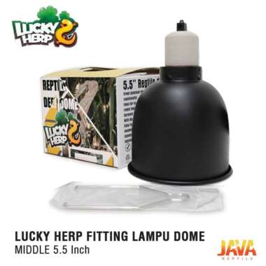 Lucky Herp Fitting Lampu Dome Middle Reptil Torto 5'5 inch Multivariasi