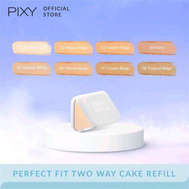 Pixy Refill Two Way Cake Perfect Fit Bedak Padat see Natural White