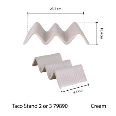 Sango StrEAT Taco Stand Large (Isi 2) Cream