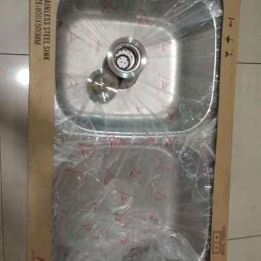 sink cuci piring 2 lubang tanpa sayap