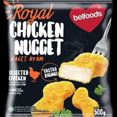 Promo Harga Belfoods Royal Nugget Chicken Nugget Drummies 500 gr - Blibli