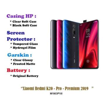 Xiaomi Redmi K20 - Pro - Premium 2019 - 6.39 inch - Case - Screen Protector - Battery - Dll Hydrogel