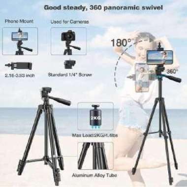 Tripod Kamera Profesional with Bluetooth Shutter - 3120