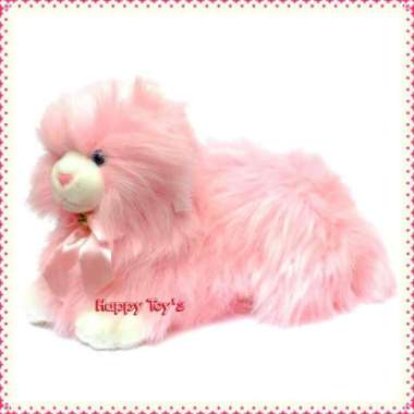 Boneka Kucing Anggora Pink