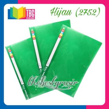 1 PCS BISNIS FILE JENIA MAP SNEL MAP PLASTIK BUSINESS FILE SNELHECTER HIJAU R-2752