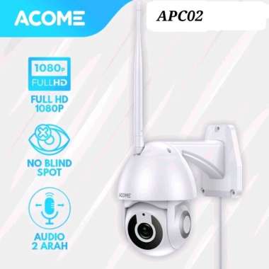 Acome CCTV Camera IP WiFi 1080P HD PTZ Smart Kamera Outdoor IP65 APC02 Garansi Resmi