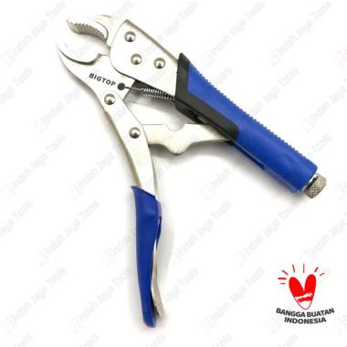 BIGTOP 4322-001 Tang Buaya 10 Inch GAGANG KARET Locking Plier Jepit
