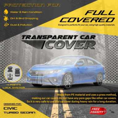 Body Cover Sarung Mobil Plastik CIVIC TURBO SEDAN Tebal Anti Air WATERPROOF