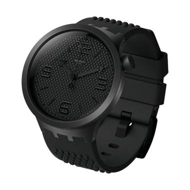 SWATCH Big Bold Black BBBubbles Original Swiss Made Jam Tangan Pria Black Matte