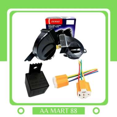 Genuine Denso Horn Klakson dics + Relay HELLA / BOSCH + SOKET RELAY Hella