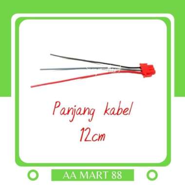 Soket Tombol 3 Kabel Saklar Fitting Lampu Dim Klakson Sen Karisma Beat