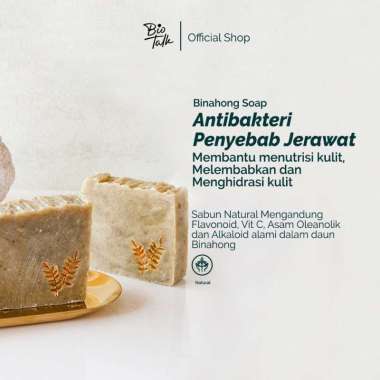 BioTalk Sabun Natural Herbal | Binahong | Kulit Berminyak | 120 gram