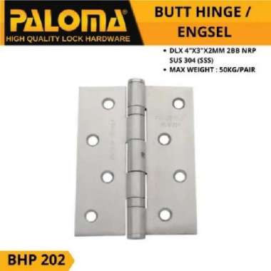 Engsel Pintu Paloma Stainless SUS 304 BHP 202