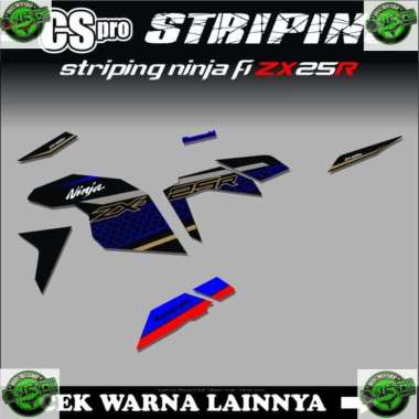 Decal dekal decal striping ninja fi zx25r/stiker variasi ninja fi zx25r 6
