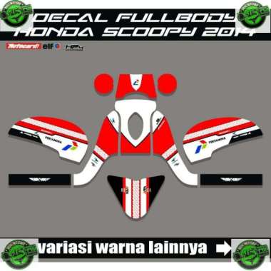 STRIPING DECAL DEKAL PLISIR decal striping full body honda Scoopy 2014_2016 06