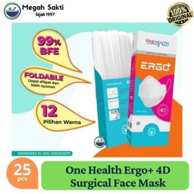 Masker ergo One health 4D 4 ply - Masker medis mirip masker evo