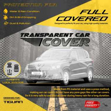 Body Cover Sarung Mobil Plastik VW TIGUAN LAMA Tebal Anti Air WATERPROOF