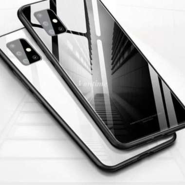 Case Glass Samsung A71 Case Premium Cover Full Glass Original