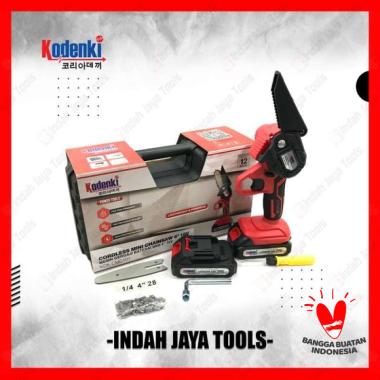 KODENKI CMC101 Cordless Chainsaw 4" Mesin Gergaji Potong Kayu Baterai