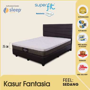 SUPERFIT SC Comforta Fantasia Set Springbed [Pekanbaru] 100 x 200 PUTIH