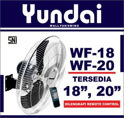 Kipas Angin Dinding Wall Fan+Remote YUNDAI 18 inch/Kipas Tempel Besi