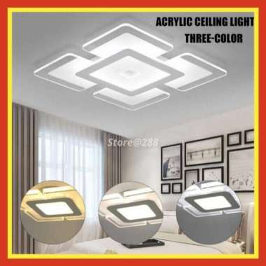 Lampu Hias Plafon Ceiling Led Dimmable Minimalis Gantung Teras Bohlam