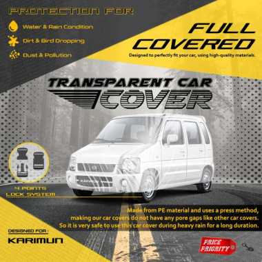 Body Cover Sarung Mobil Plastik KARIMUN KOTAK LAMA Tebal Anti Air WATERPROOF