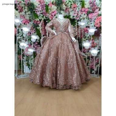 Baju pakaian gaun pengantin busana pernikahan wanita gown dress wedding dress muslim perempuan hijab