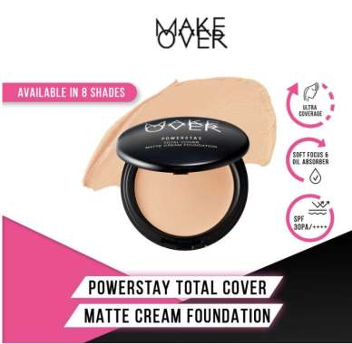 MAKE OVER Powerstay Total Cover Matte Cream Foundation N30 Natural Beige