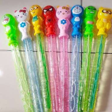 PROMO Mainan Anak Gelembung Bubble Sabun Stik Stick Panjang Gelembung Tiup Balon Karakter SNI Murah 