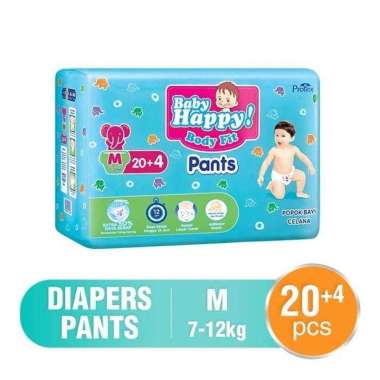 Promo Harga Baby Happy Body Fit Pants M20+4 24 pcs - Blibli