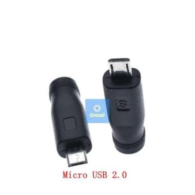 Adapter Power DC Male To Micro USB Female Male Konektor Converter Lurus