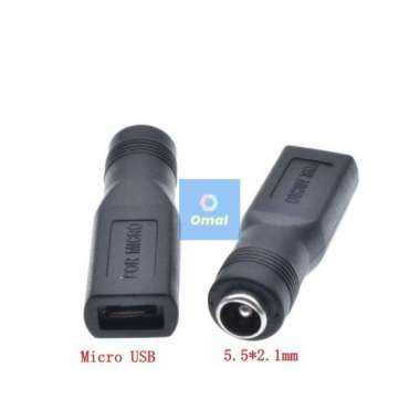 Adapter Power DC Male To Micro USB Female Male Konektor Converter Female Micro
