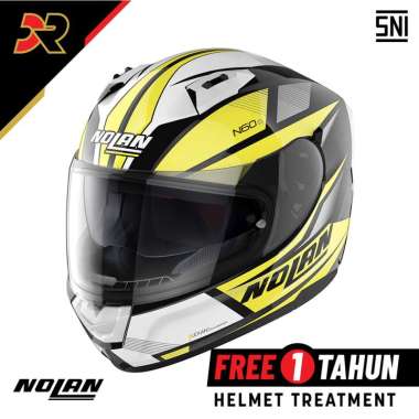 NOLAN N60-6 COL. 037 DOWNSHIFT METAL BLACK HELM FULL FACE SNI N606 606