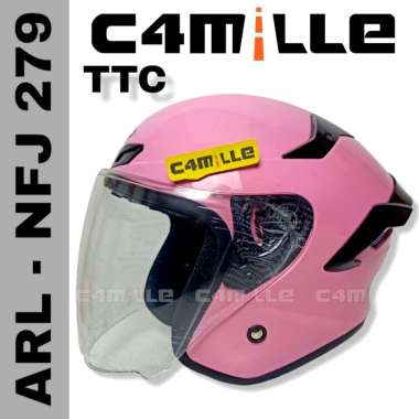 HELM ARL NFJ KAIROZ 279 SOLID PINK CANDY SINGLE VISOR HALF FACE M